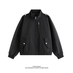Herren praktische Freizeitjacke mit hohem Kragen und seitlichen Eingrifftaschen R&B