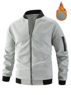 Herren Sportliche Bomberjacke mit Reißverschluss und strukturiertem Design R&B