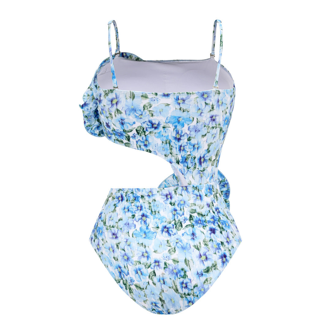 Damen Badeanzug mit bezauberndem Cut-Out-Design und überschnittenem Ausschnitt R&B