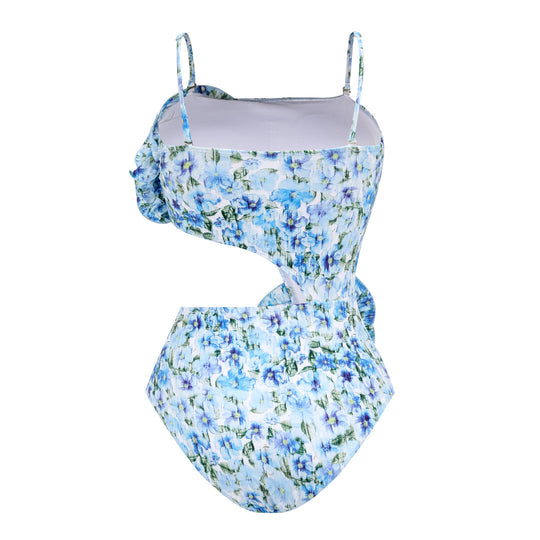 Damen Badeanzug mit bezauberndem Cut-Out-Design und überschnittenem Ausschnitt R&B
