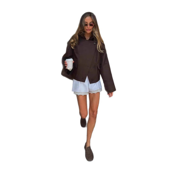 Damen Oversized Übergangsjacke R&B