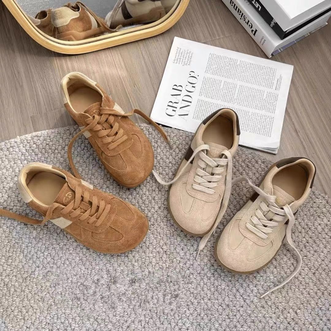 Damen Komfortable Sneakers aus hochwertigem Wildleder mit flexiblem Schnürsystem