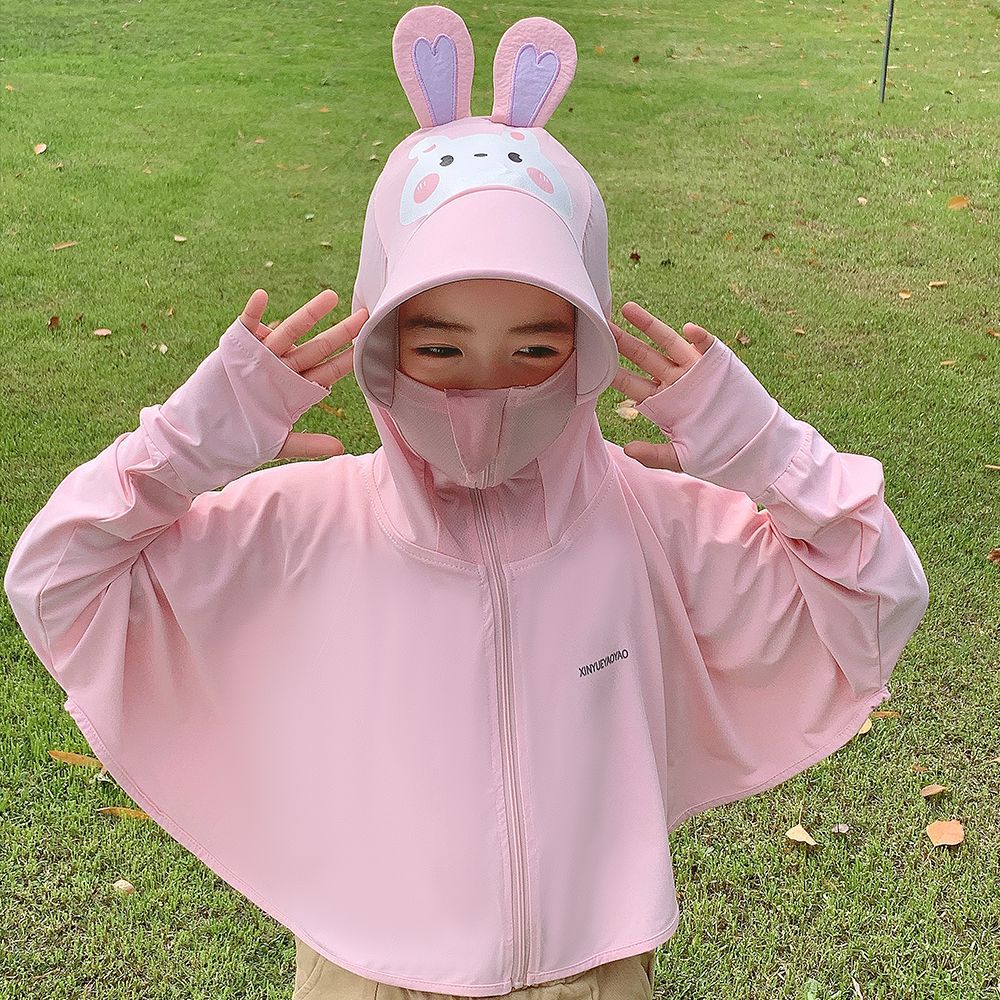 Kinder Sonnenschutzjacke mit Kapuze und atmungsaktivem Stoff R&B