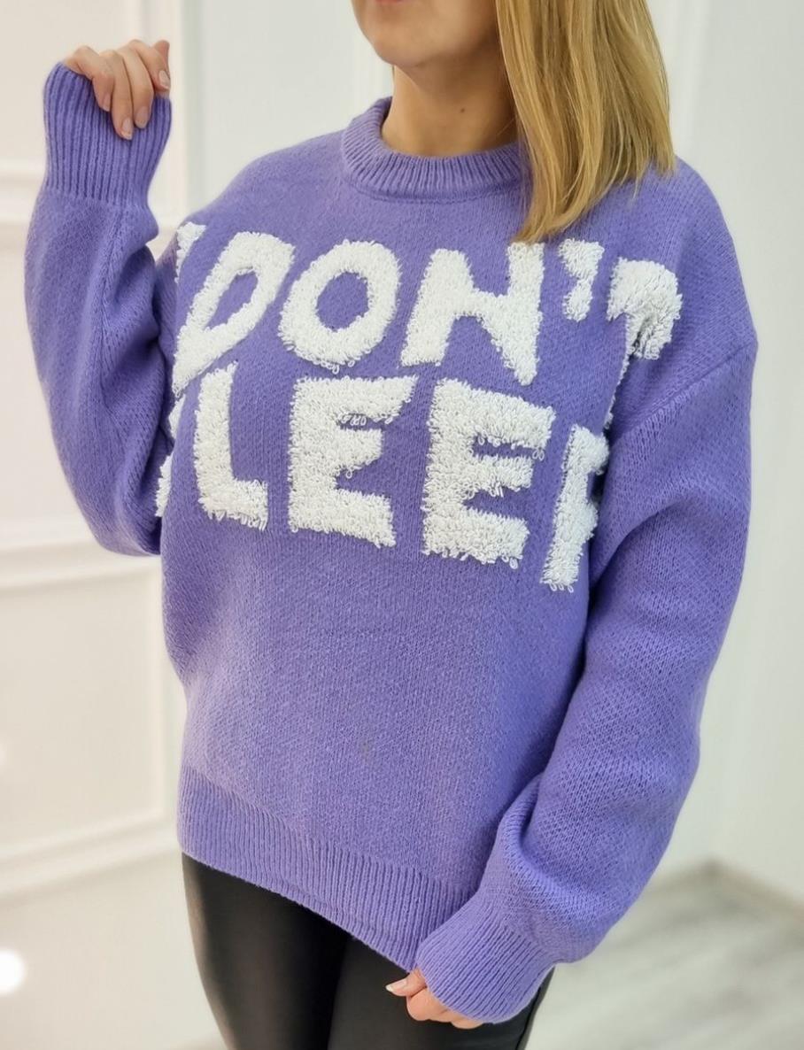 Damen Kuscheliger Statement-Pullover mit Motiv R&B