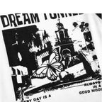 Damen Crop-Top mit kreativem Grafikdruck und sportlichem Design R&B