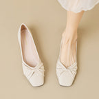 Damen Ballerinas mit elegantem Knotendesign und bequemer Sohle
