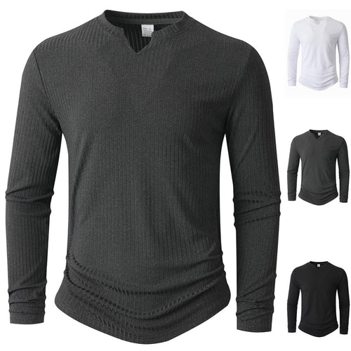 Herren Langarmshirt mit innovativer Rippstruktur R&B