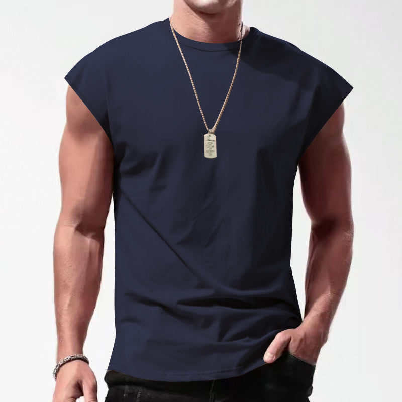 Herren Ärmelloses Sportshirt aus atmungsaktivem Material mit stylischem Design R&B