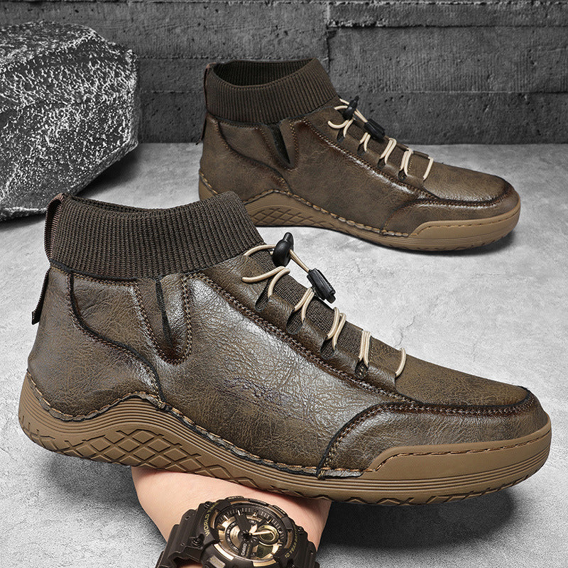 Herren Sportliche Winter-Wanderstiefel mit elastischem Knöchelbereich R&B