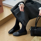 Damen Komfortable Slippers aus hochwertigem Leder mit atmungsaktiver Innensohle