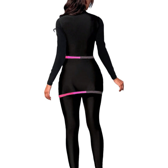Damen modischer Longsleeve Badeanzug R&B