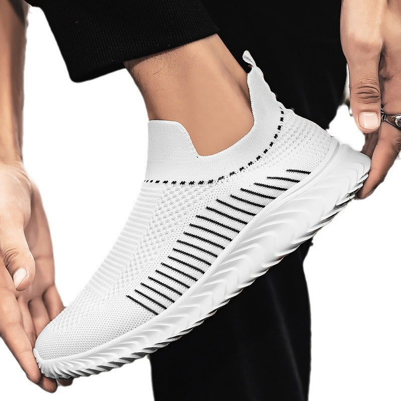 Damen Atmungsaktive Slip-On Sneakers mit elastischem Obermaterial und flexiblem Knöchelschutz R&B