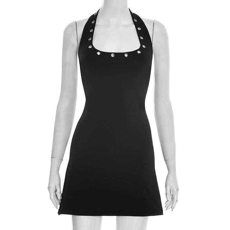 Damen figurbetontes Strandkleid mit dekorativem Ausschnitt R&B
