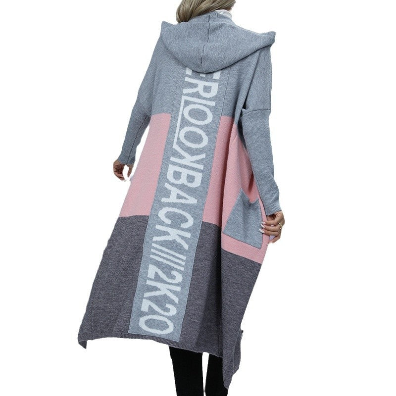 Damen lässiger Kapuzencardigan R&B