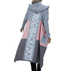 Damen lässiger Kapuzencardigan R&B