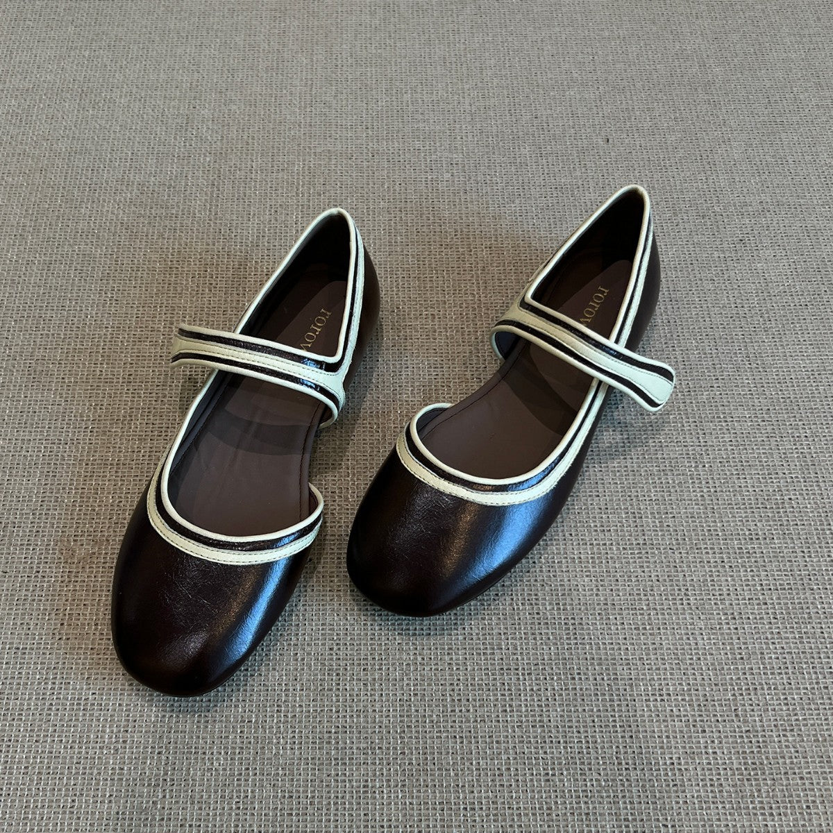 Damen Ballerinas mit modischen Riemchen R&B