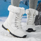 Damen isolierte Winterstiefel mit rutschfester Sohle und weichem Innenfutter R&B
