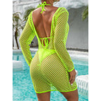 Damen Netzkleid