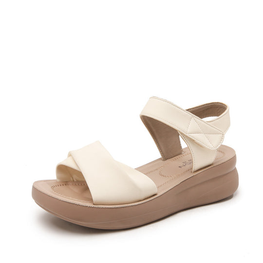 Damen Komfortable Sandalen mit gekreuztem Riemendesign R&B