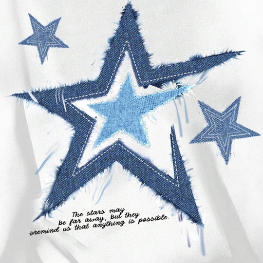 Damen T-Shirt mit trendigem Sternmotiv und lässiger Passform R&B