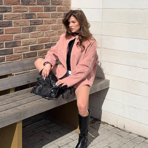 Damen Oversized Blazerjacke R&B