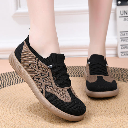 Damen Freizeit Sneaker mit elastischem Einschlupf R&B