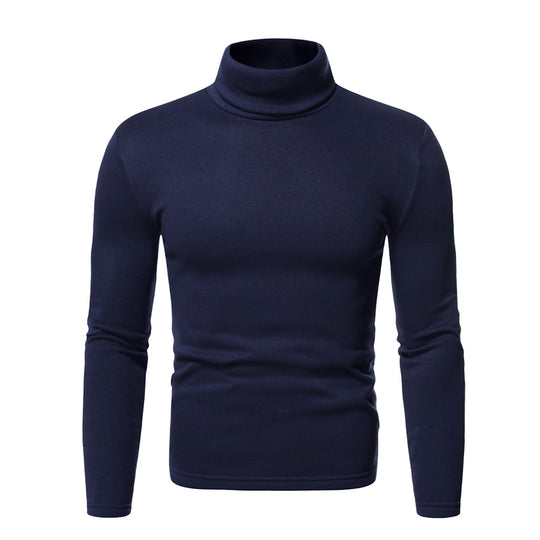 Herren Rollkragenpullover aus weichem Baumwoll-Mix R&B
