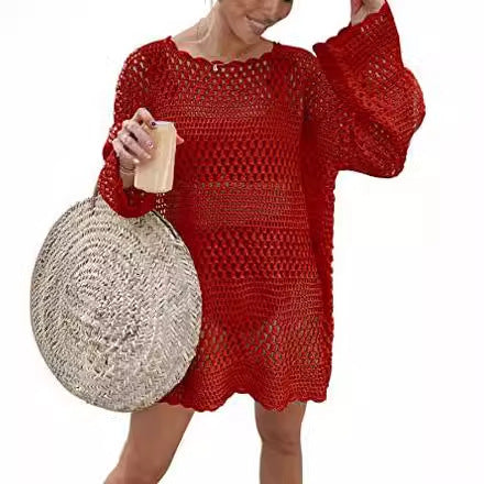 Damen luftiges Häkelkleid R&B
