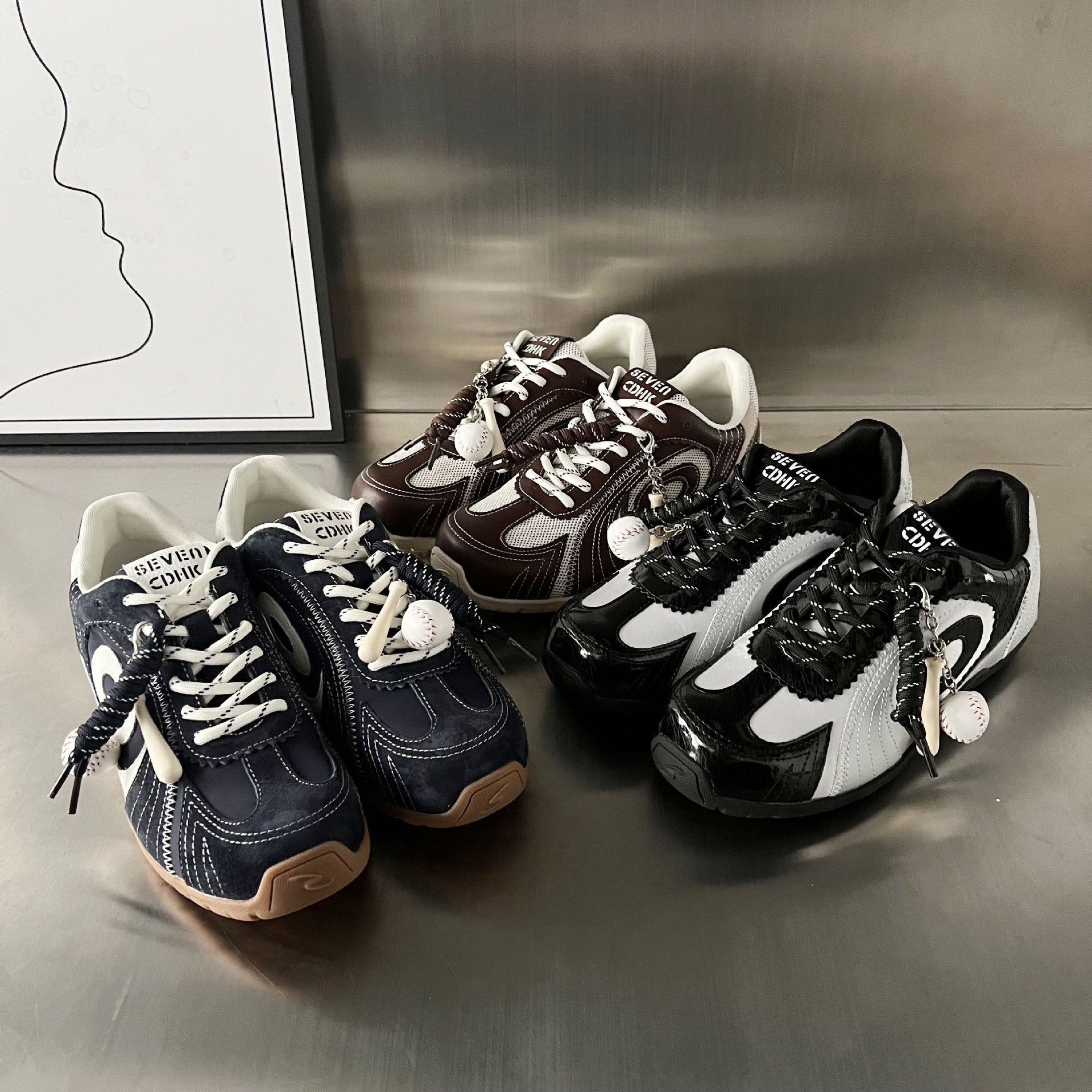 Damen Sportliche Sneakers mit atmungsaktiver Mesh-Oberfläche und trendigem Design R&B
