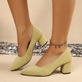 Damen Elegante Pumps mit bequemer Blockabsatz R&B