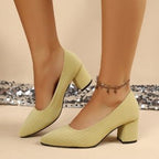 Damen Elegante Pumps mit bequemer Blockabsatz R&B