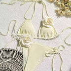 Damen Bikini-Set mit elegantem Blumenmuster R&B