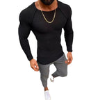 Herren Langarm Strickshirt mit eleganter Struktur R&B