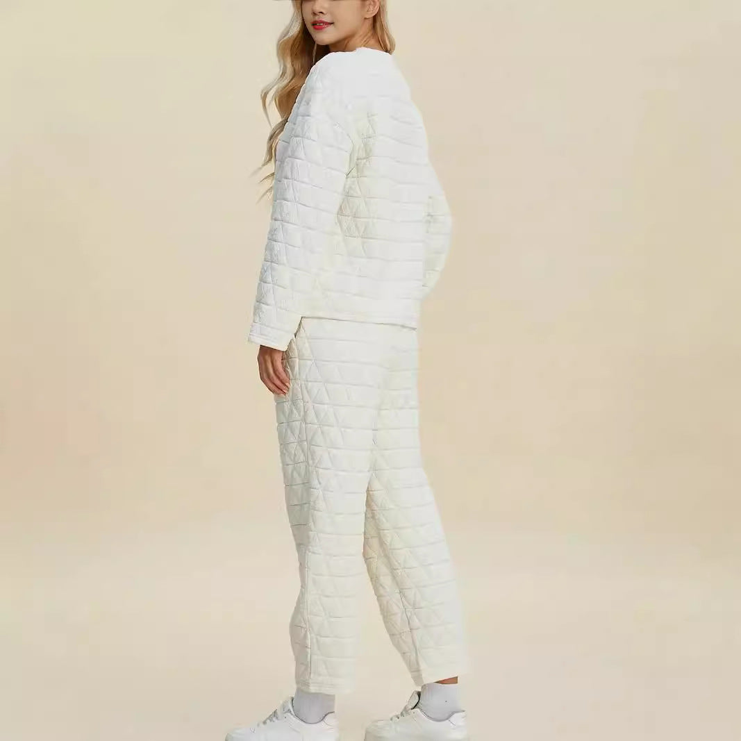 Damen Quilted Lounge-Set R&B
