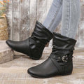 Vintage Flache Stiefel R&B