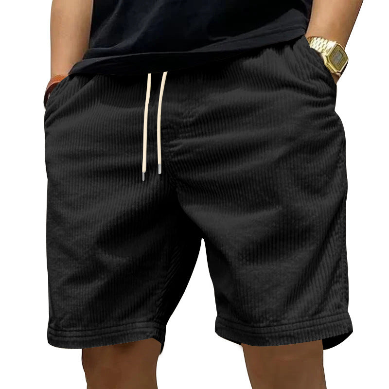 Herren bequeme Freizeithose aus strukturiertem Cordstoff R&B