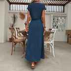 Damen Zweiteiliges Set mit Crop-Top und Maxirock R&B