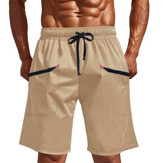 Herren Sportliche Shorts mit vielseitigen Taschen und elastischem Bund R&B