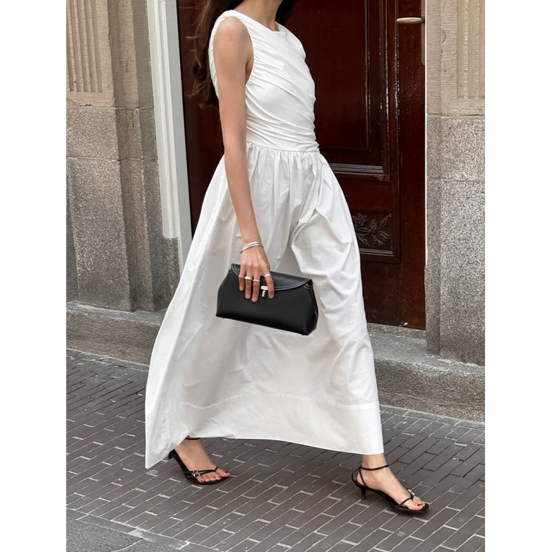 Damen Elegantes Maxikleid mit lässiger Passform und raffinierten Drapierungen R&B