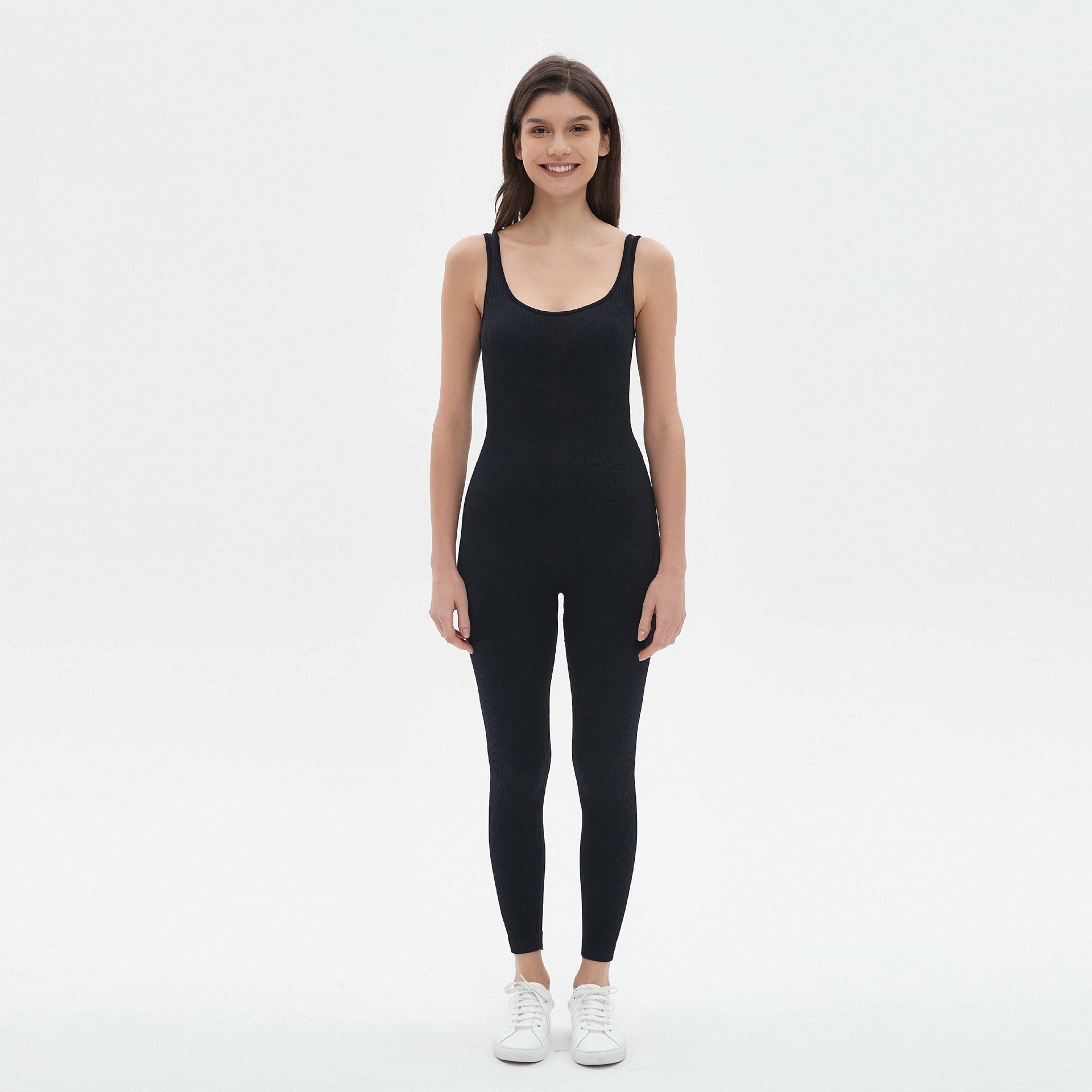 Damen figurbetontes Jumpsuit mit Spaghettiträgern R&B