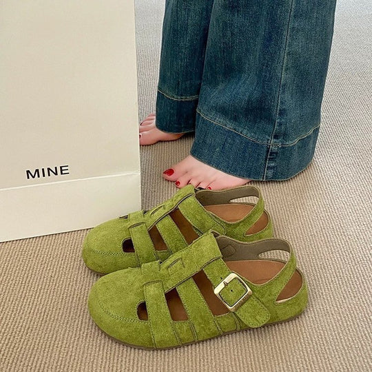 Damen Bequeme Sandalen mit verstellbaren Riemen und weichem Innenfutter R&B