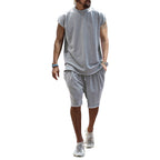 Herren lässiges Freizeit-Set aus hochwertigem Baumwollmix mit Oversize-Schnitt R&B