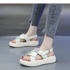 Damen Komfortable Sandalen mit modischen Strass-Akzenten