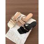 Damen elegante Plateau-Sandalen mit modischem Riemendesign R&B