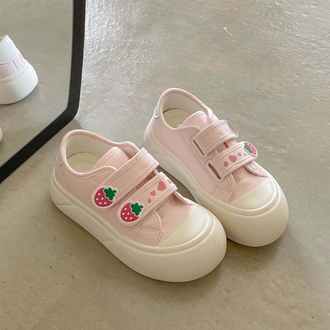 Damen bequeme und verspielte Sneaker mit Klettverschluss von R&B
