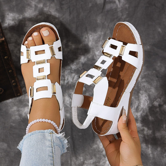 Damen Komfortable und stilvolle Sandalen mit verstellbaren Riemen und modischen Details R&B