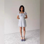 Damen romantisches Blumenkleid R&B
