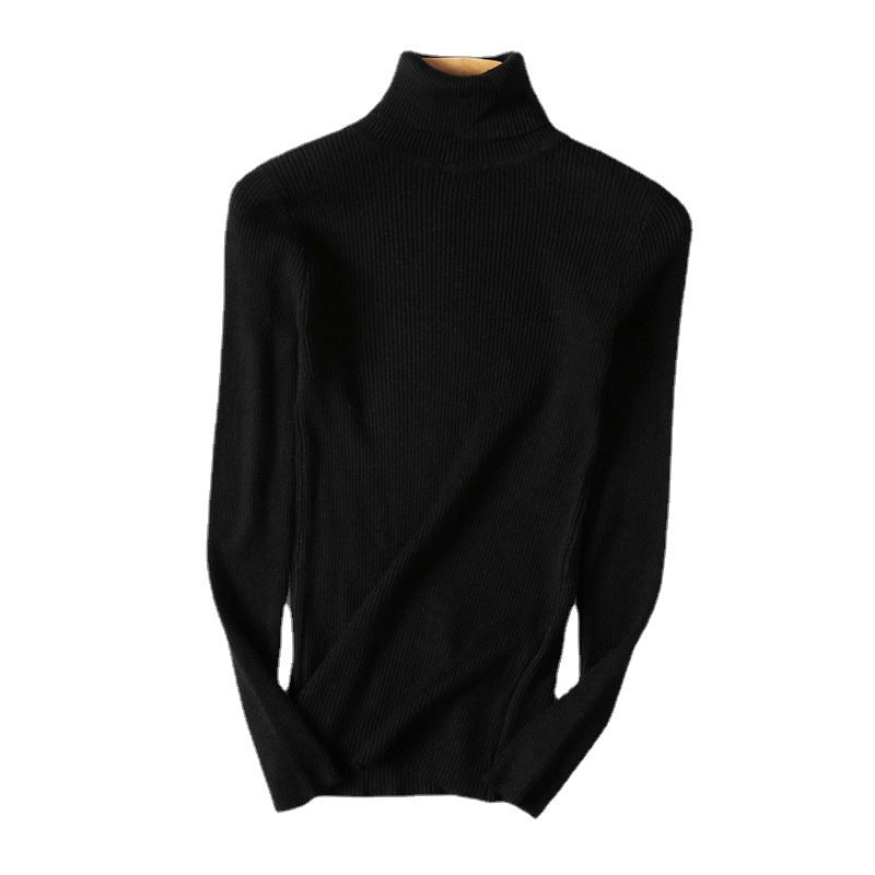 Damen Rollkragenpullover im feinen Rippenstrick R&B