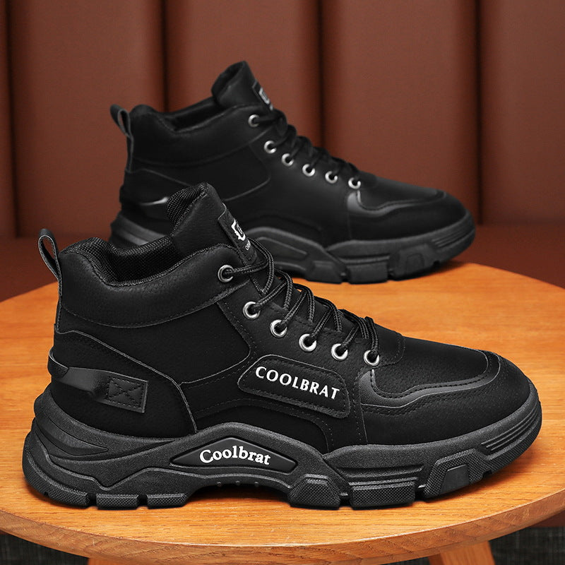 Damen Sportliche High-Top Sneakers mit Wärmeisolierung und rutschfester Sohle