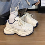 Damen Sportliche Sneakers mit atmungsaktiver Mesh-Oberfläche und dämpfender Sohle R&B